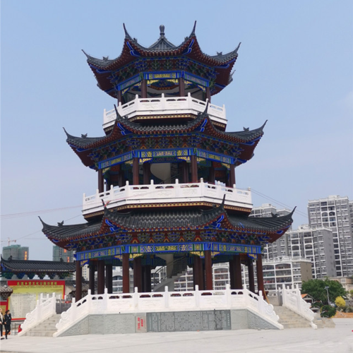 古建筑宫殿仿古彩绘铝合金斗拱真漂亮